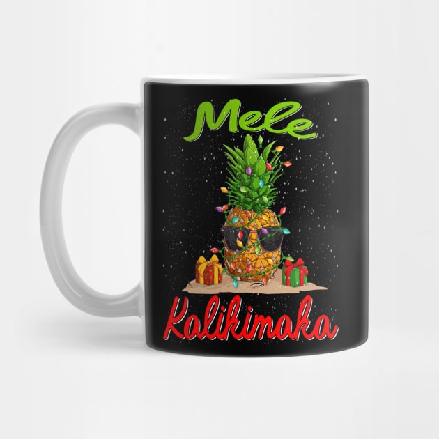 Mele Kalikimaka Pineapple Shirt Hawaiian Christmas by intelus